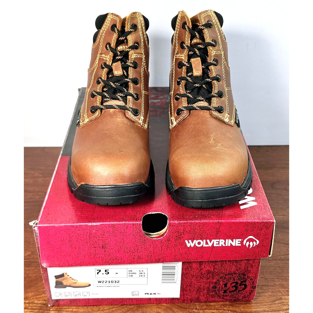Wolverine PIPER Women's Size 7.5M Waterproof Composite Toe 6" Work Boots W221032